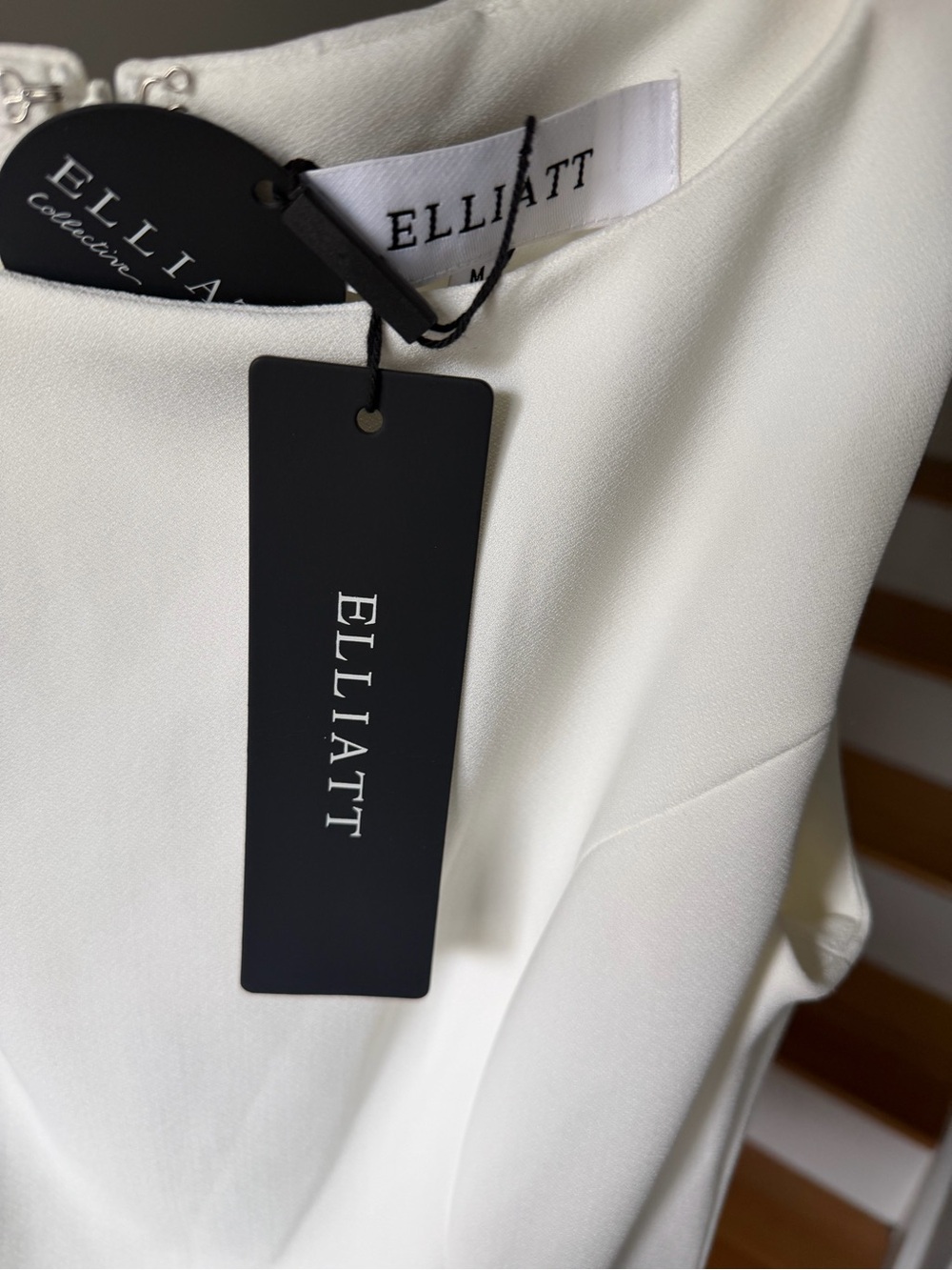 NWT Janelle Mini Dress In White - Picture 3 of 9